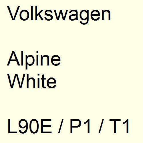 Volkswagen, Alpine White, L90E / P1 / T1.